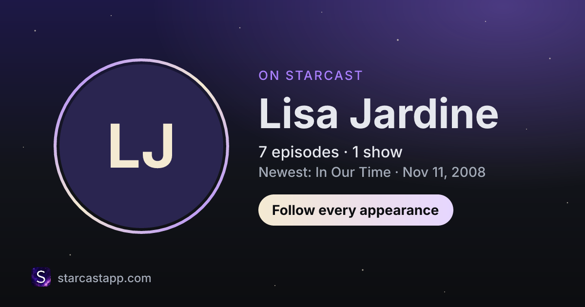 The preview card for Lisa Jardine