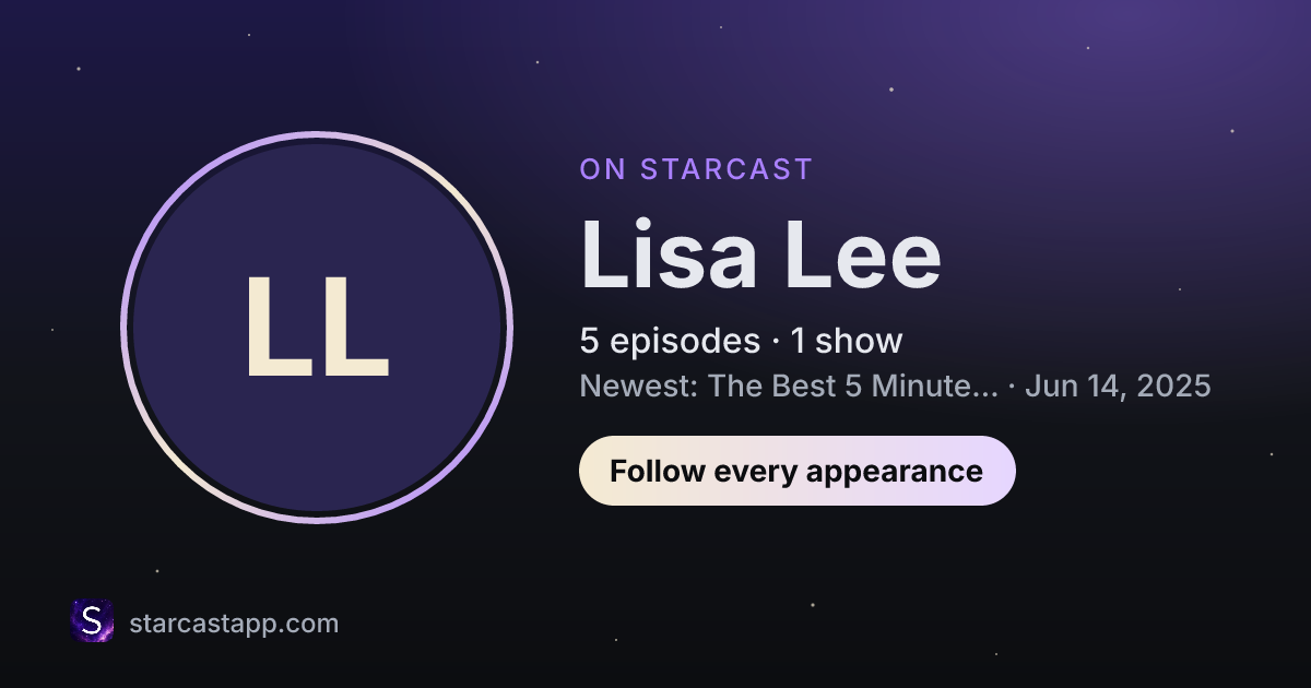 The preview card for Lisa Lee