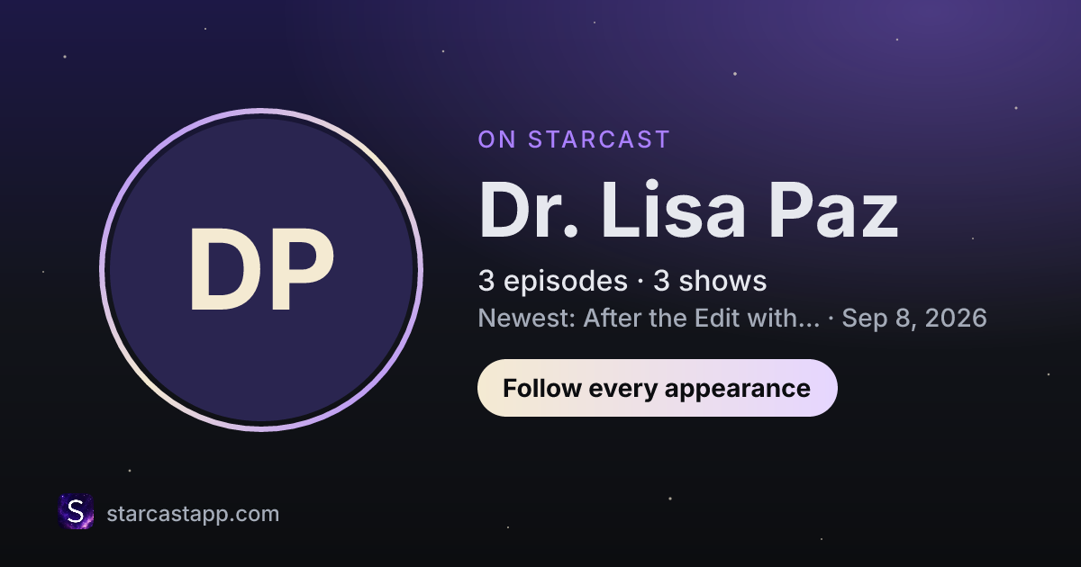 The preview card for Dr. Lisa Paz
