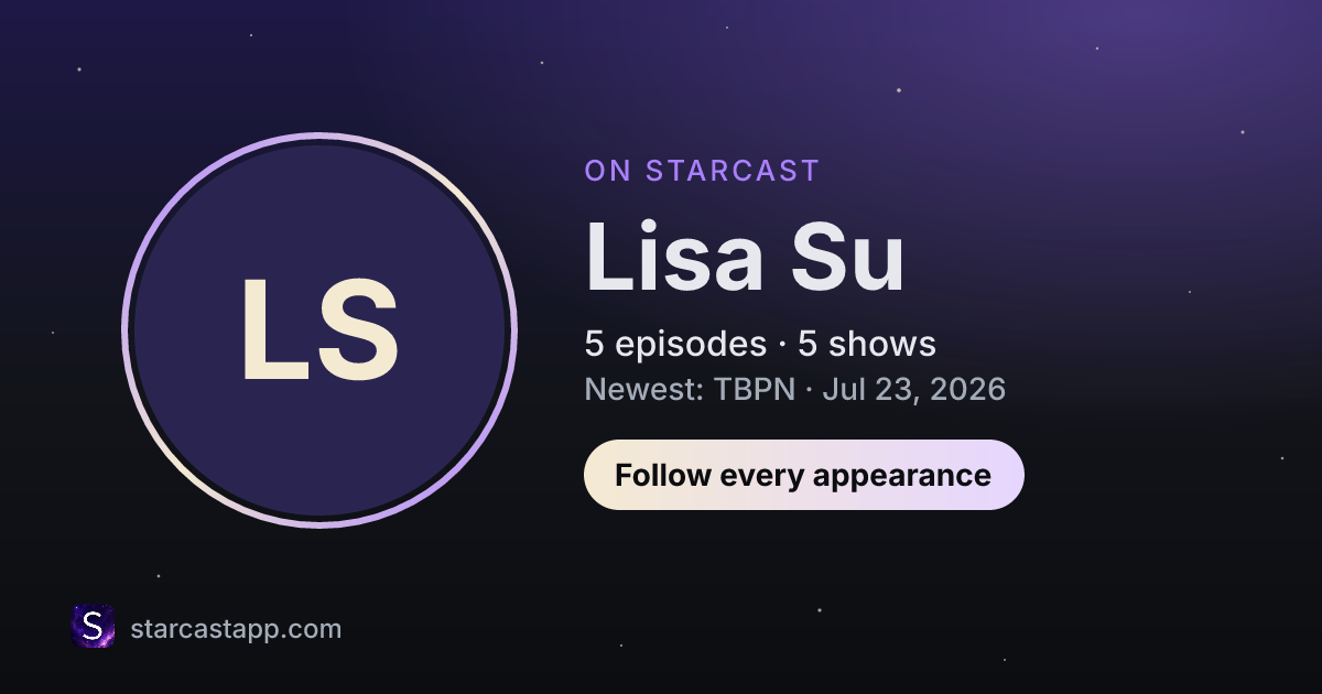 The preview card for Lisa Su