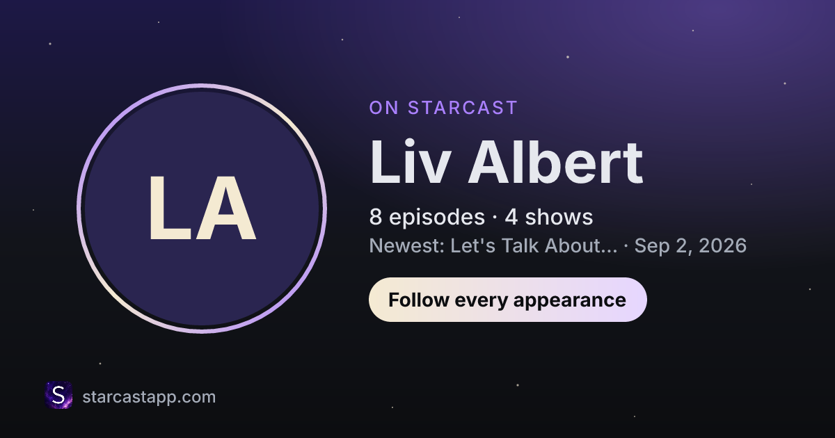 The preview card for Liv Albert