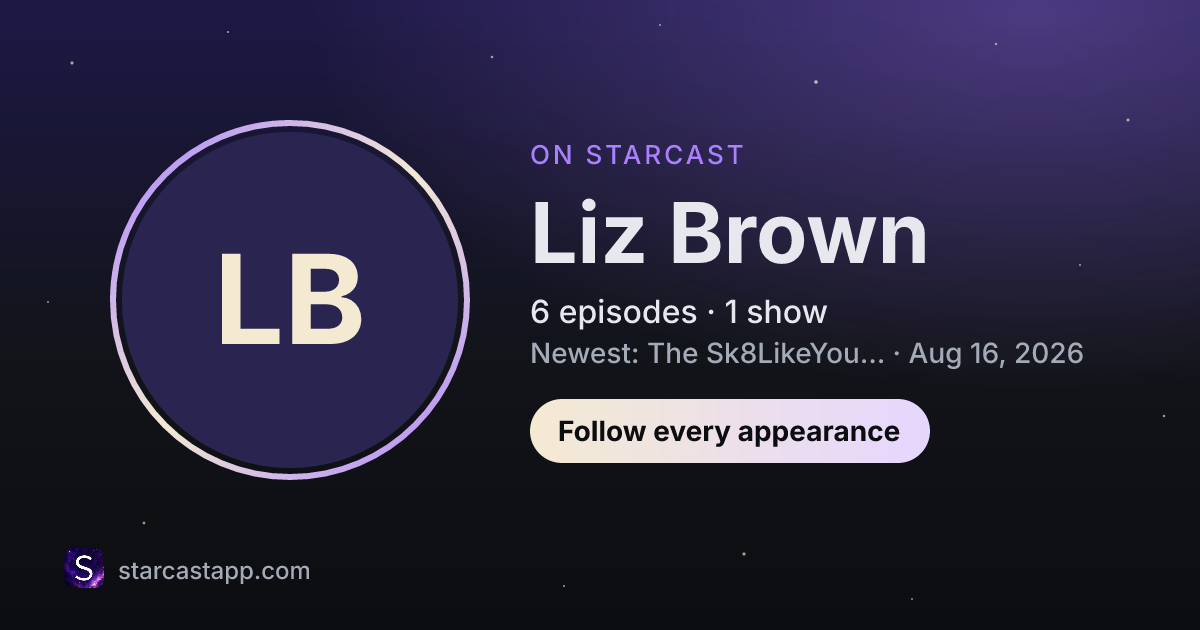 The preview card for Liz Brown