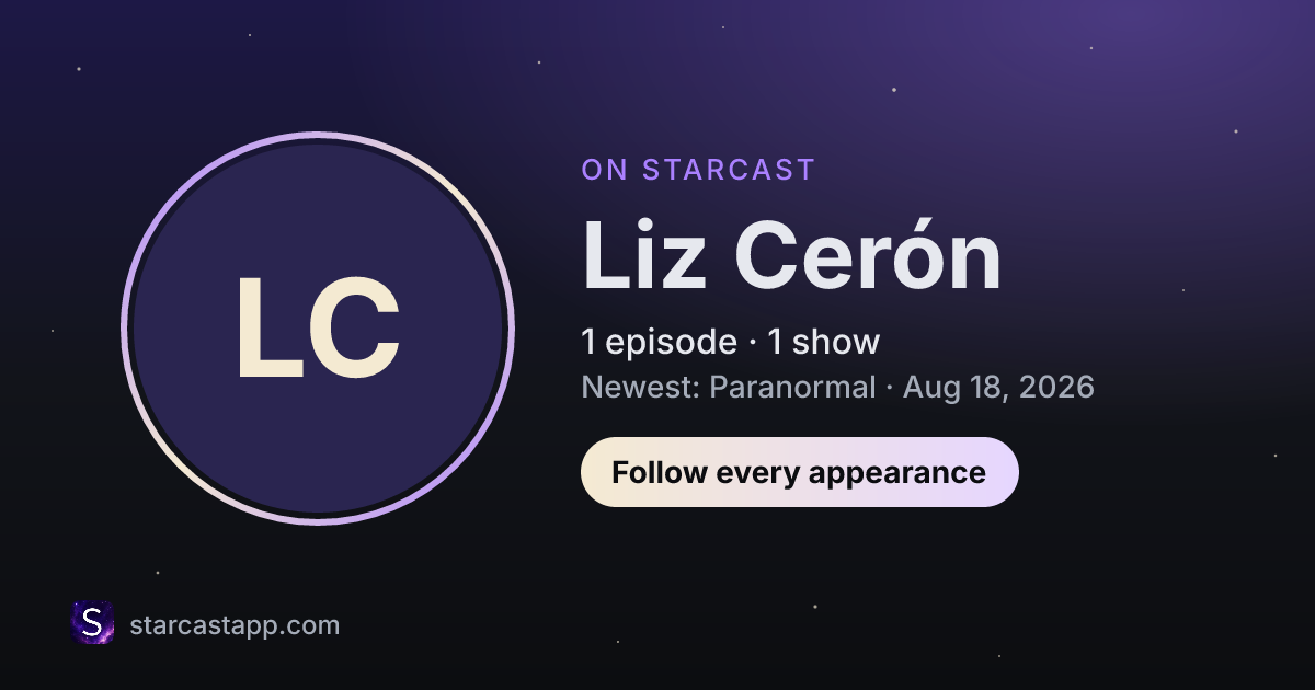 The preview card for Liz Cerón