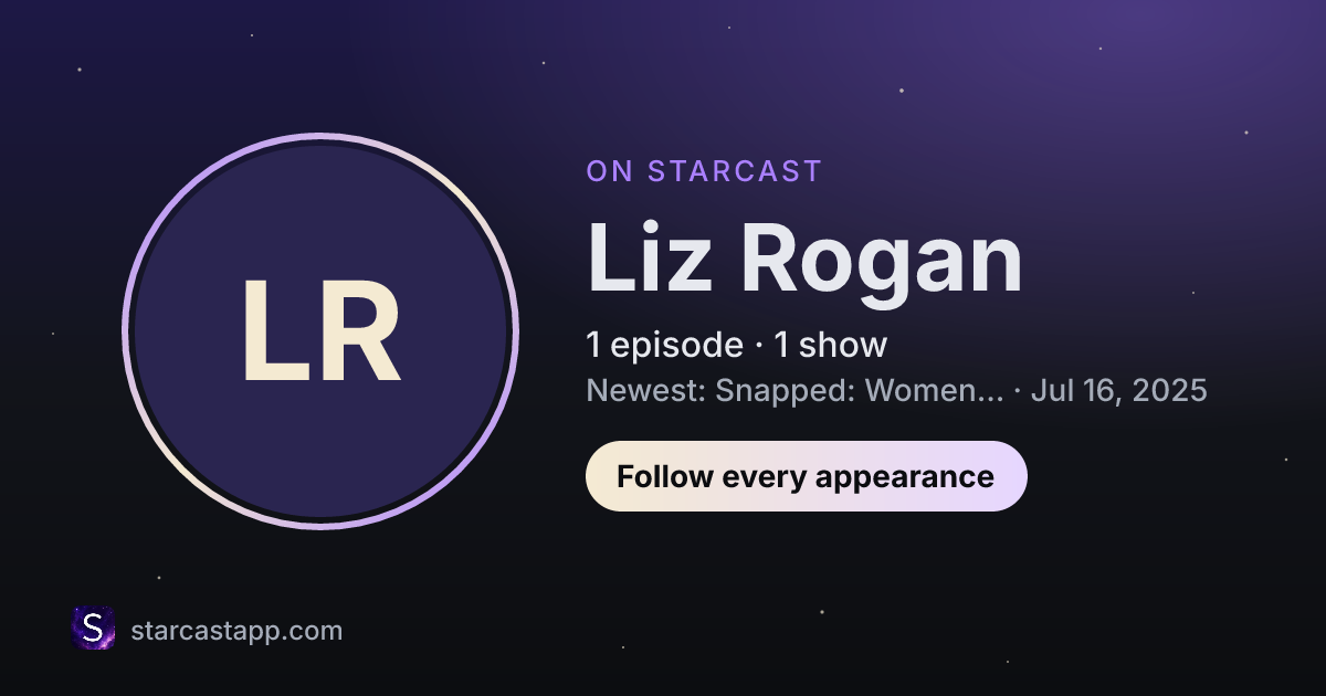The preview card for Liz Rogan