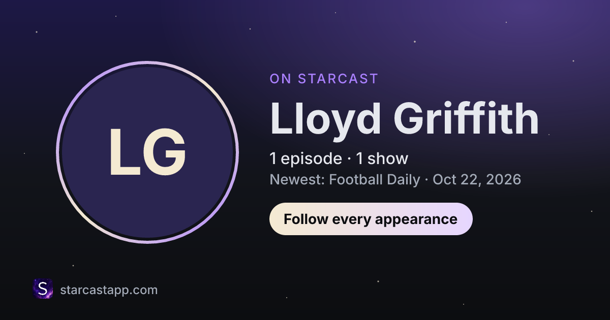The preview card for Lloyd Griffith