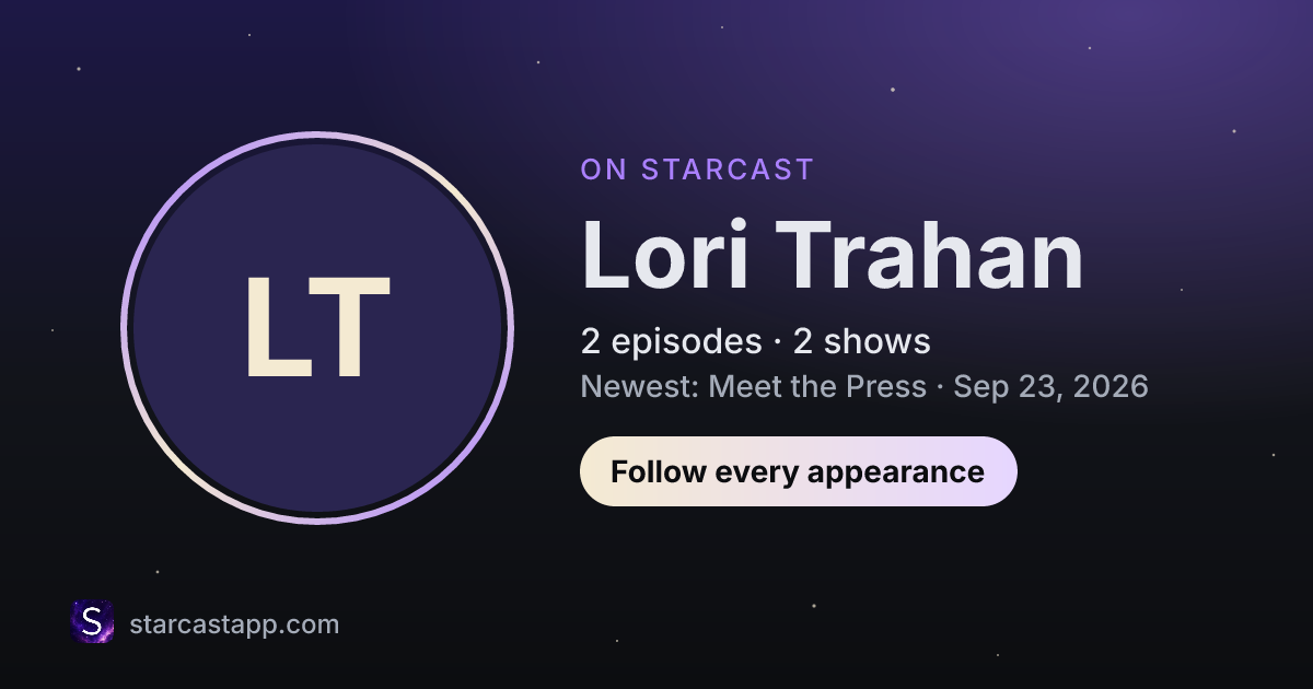 The preview card for Lori Trahan