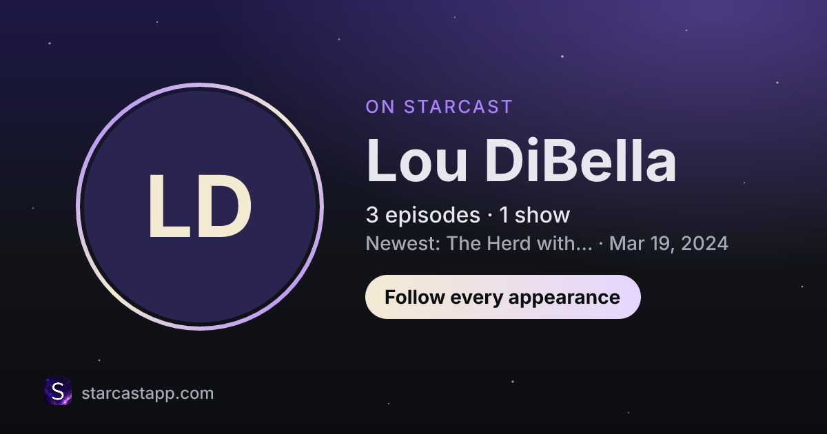 The preview card for Lou DiBella