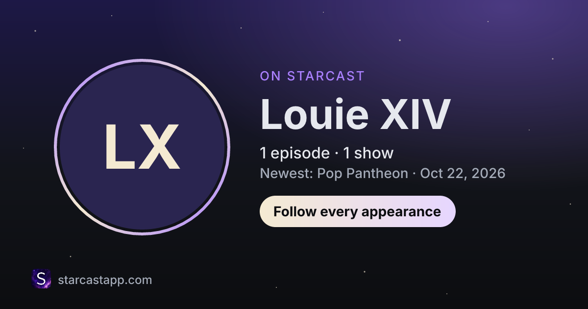 The preview card for Louie XIV