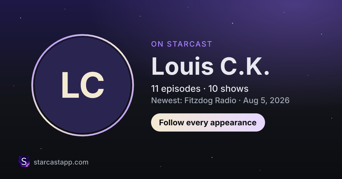 The preview card for Louis C.K.