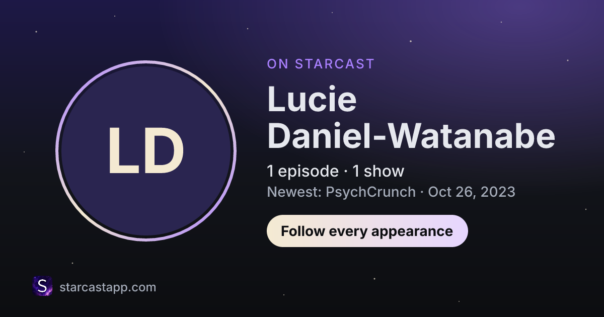 The preview card for Lucie Daniel-Watanabe