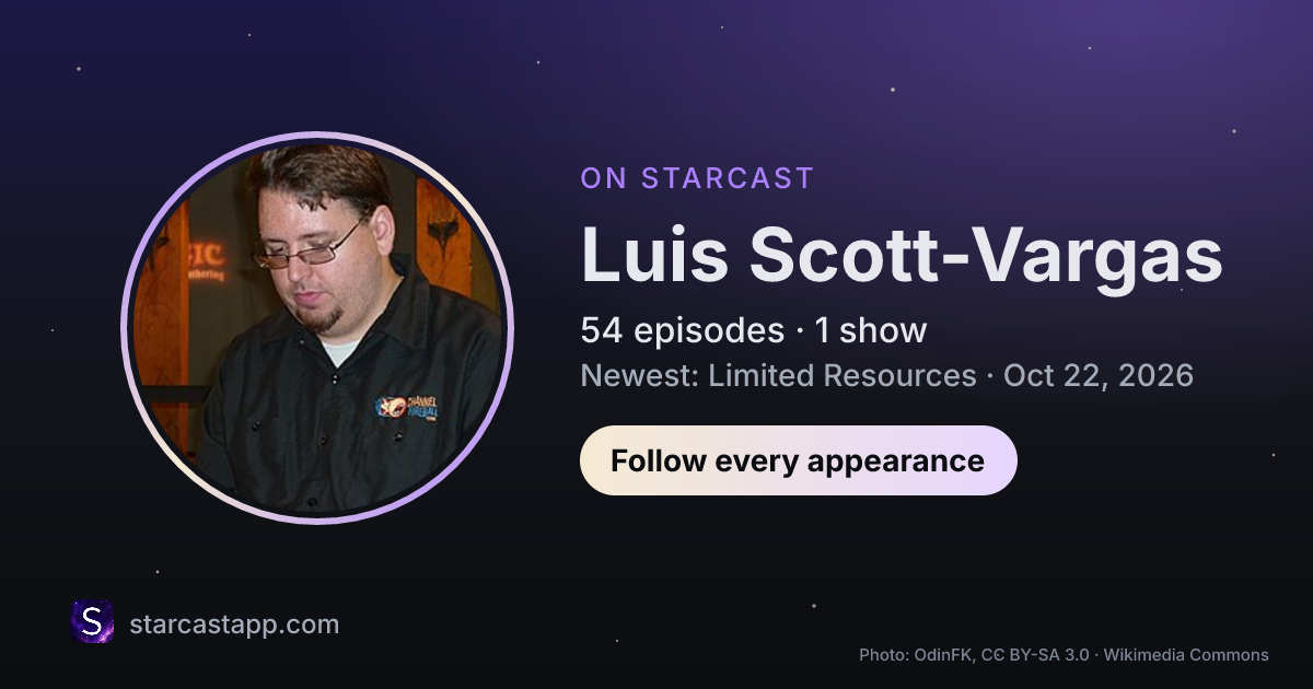 The preview card for Luis Scott-Vargas