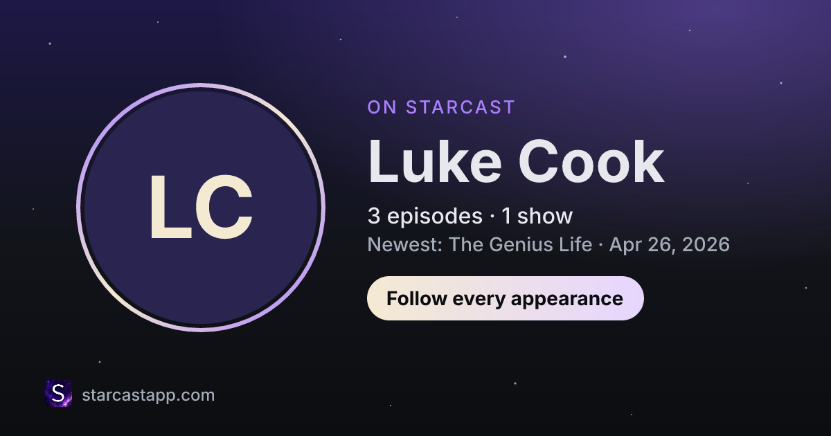 The preview card for Luke Cook