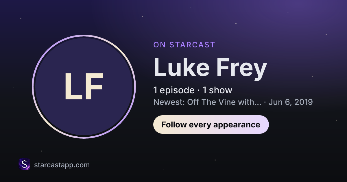 The preview card for Luke Frey