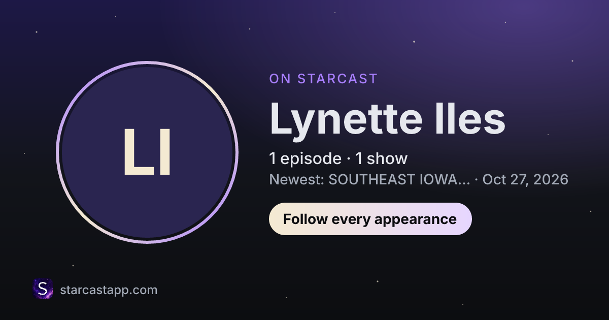 The preview card for Lynette Iles