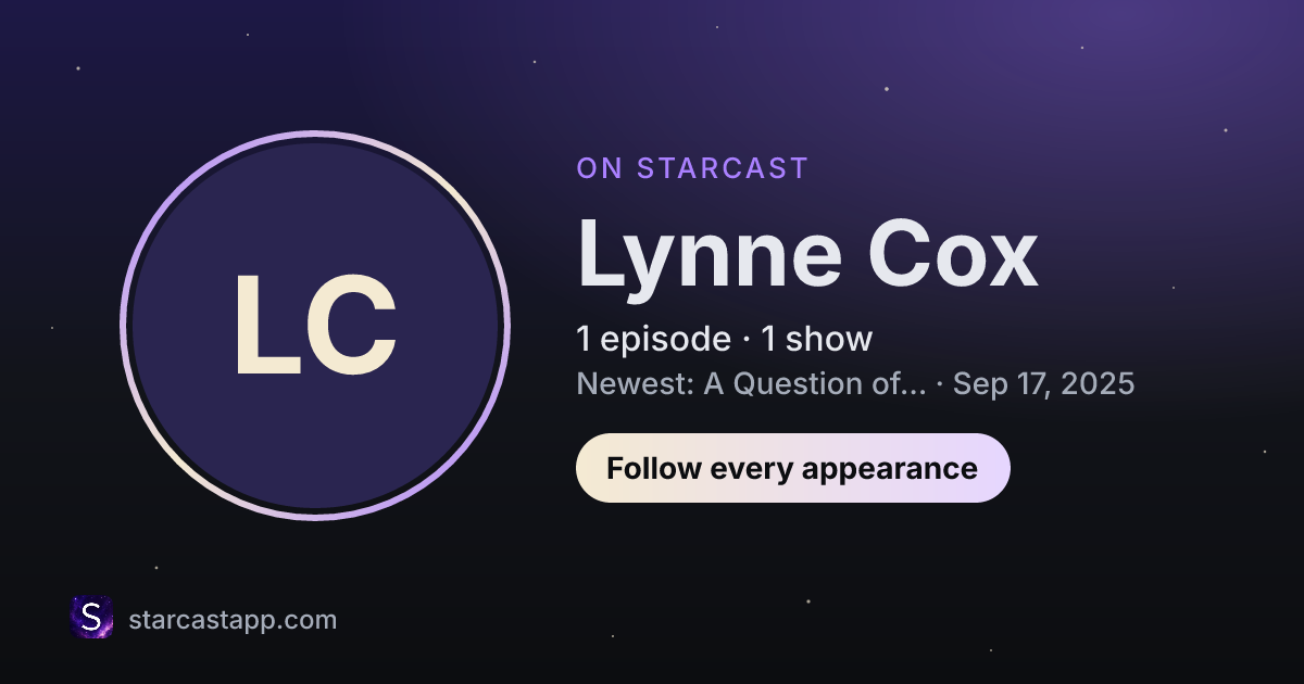 The preview card for Lynne Cox