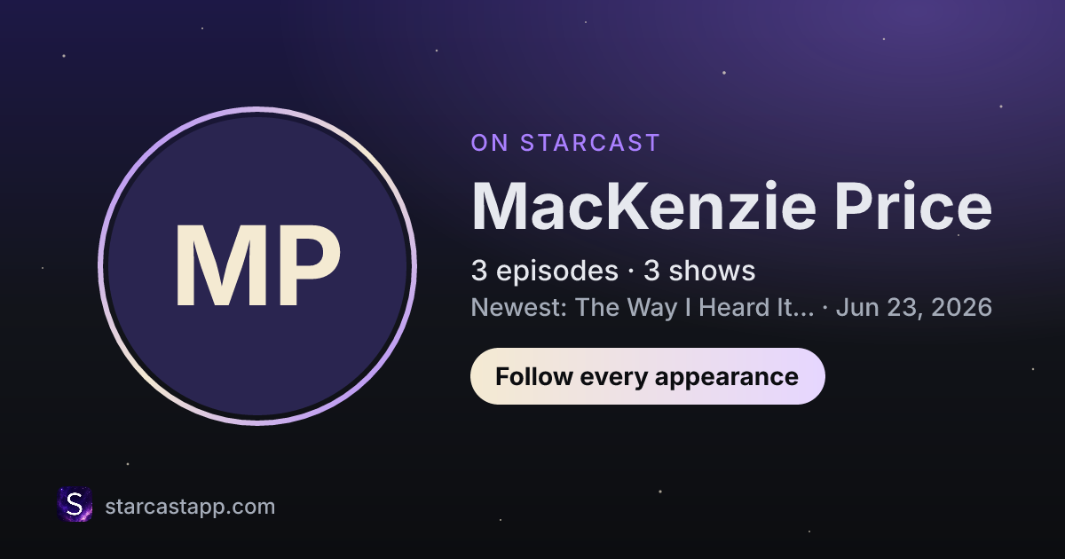 The preview card for MacKenzie Price