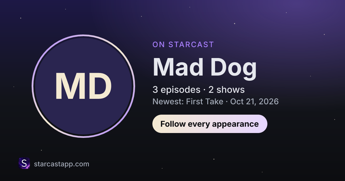 The preview card for Mad Dog