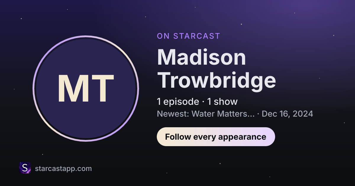 The preview card for Madison Trowbridge