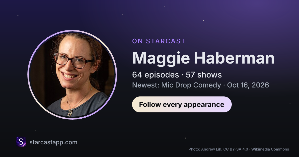 The preview card for Maggie Haberman