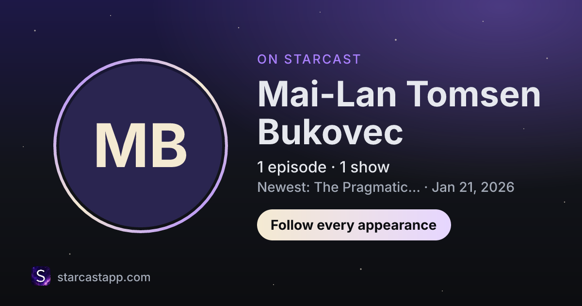 The preview card for Mai-Lan Tomsen Bukovec