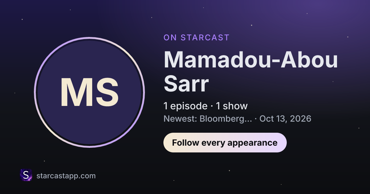 The preview card for Mamadou-Abou Sarr