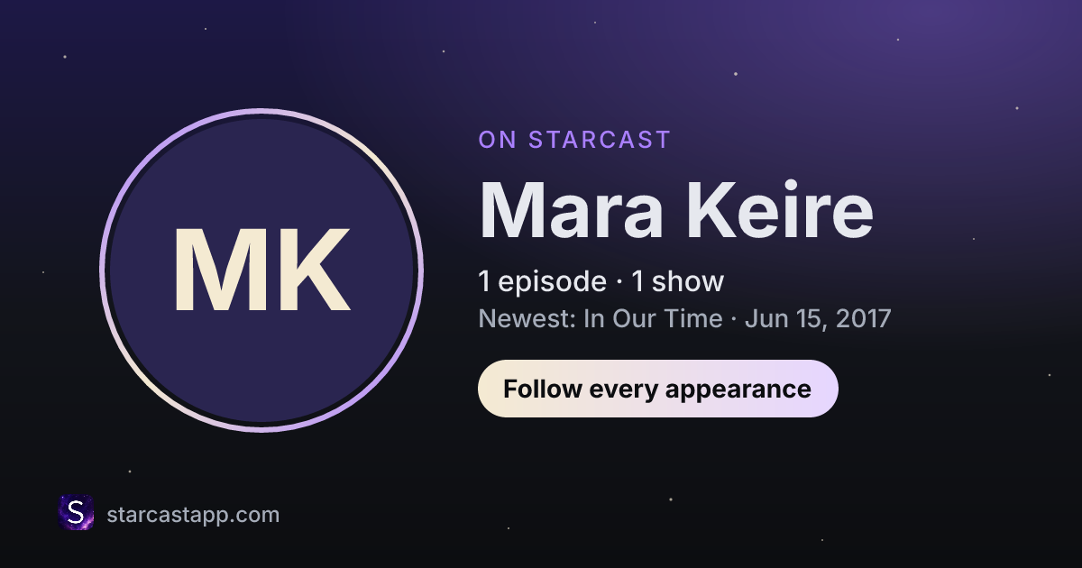 The preview card for Mara Keire