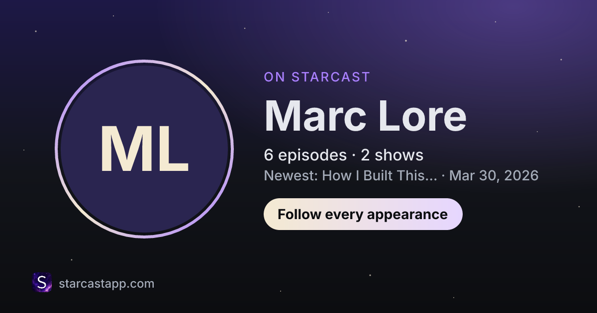 The preview card for Marc Lore
