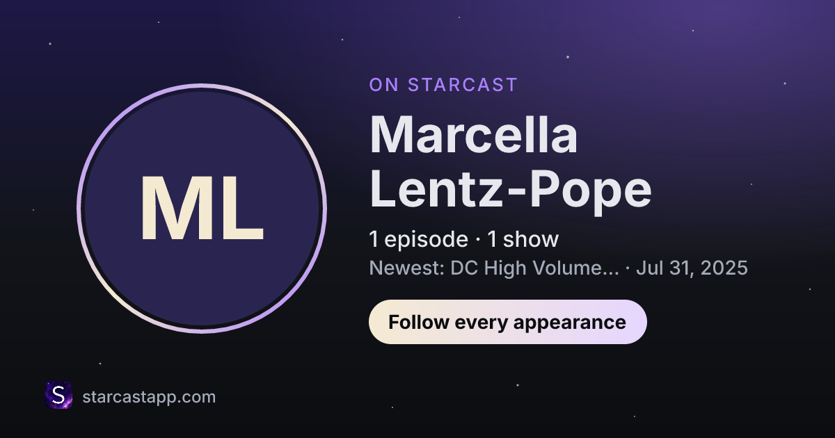 The preview card for Marcella Lentz-Pope