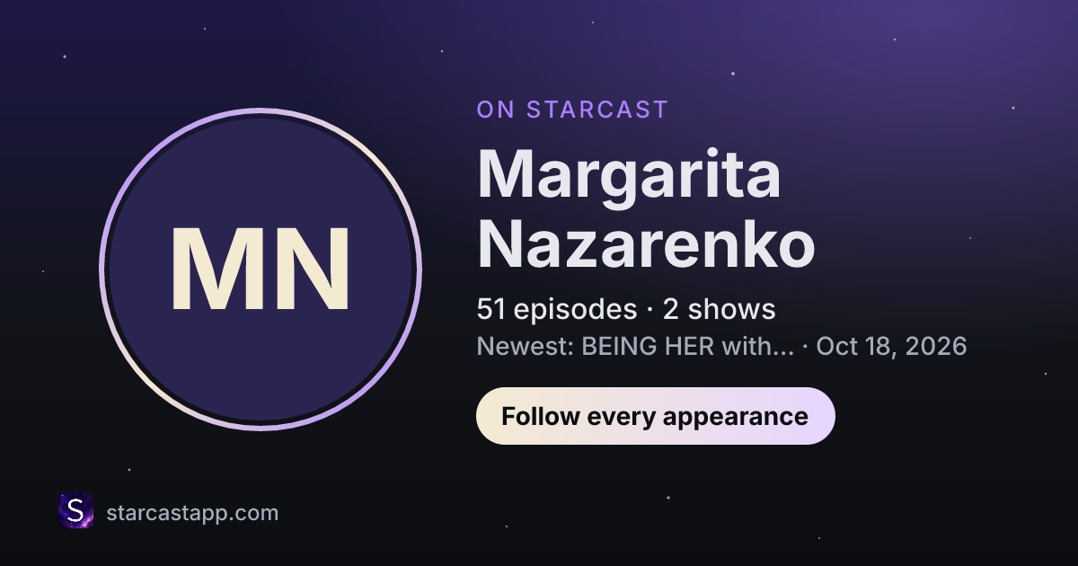 The preview card for Margarita Nazarenko