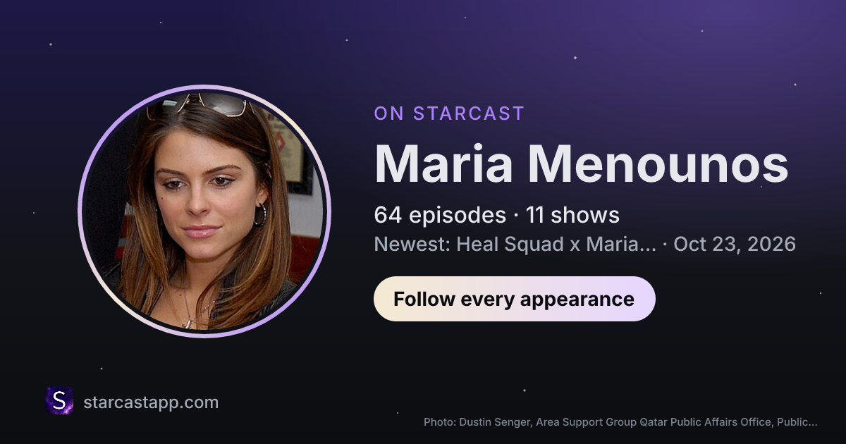 The preview card for Maria Menounos