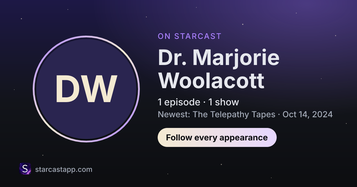 The preview card for Dr. Marjorie Woolacott