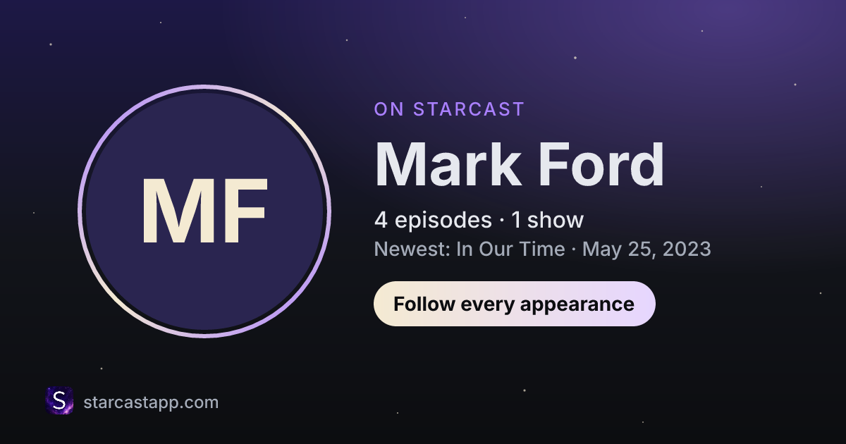 The preview card for Mark Ford