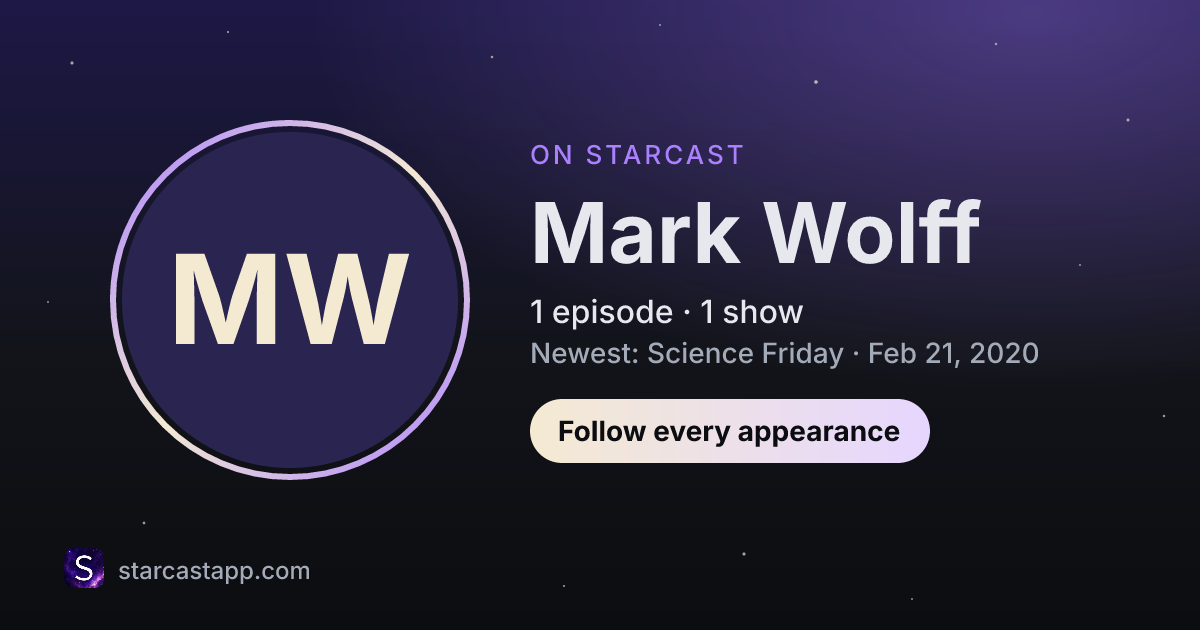 The preview card for Mark Wolff