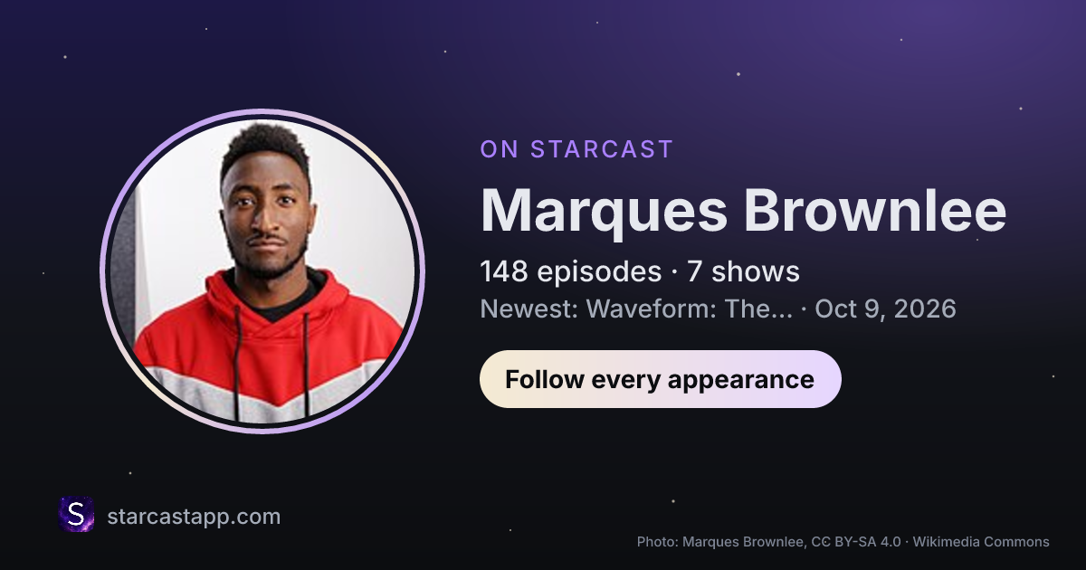 The preview card for Marques Brownlee