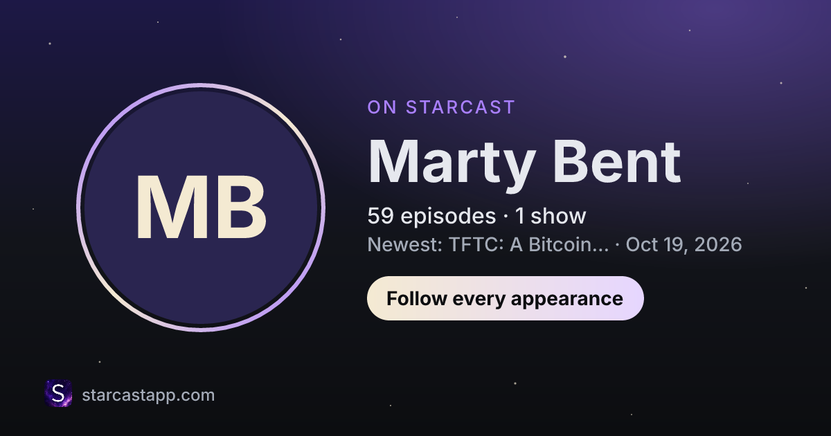 The preview card for Marty Bent