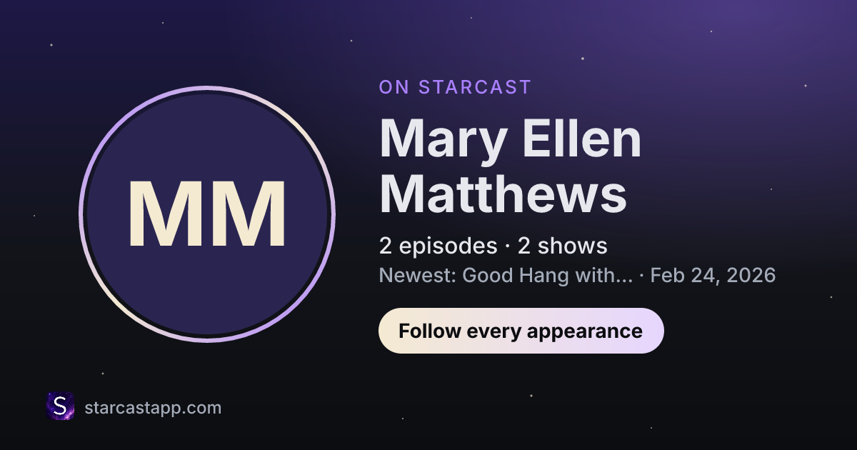 The preview card for Mary Ellen Matthews
