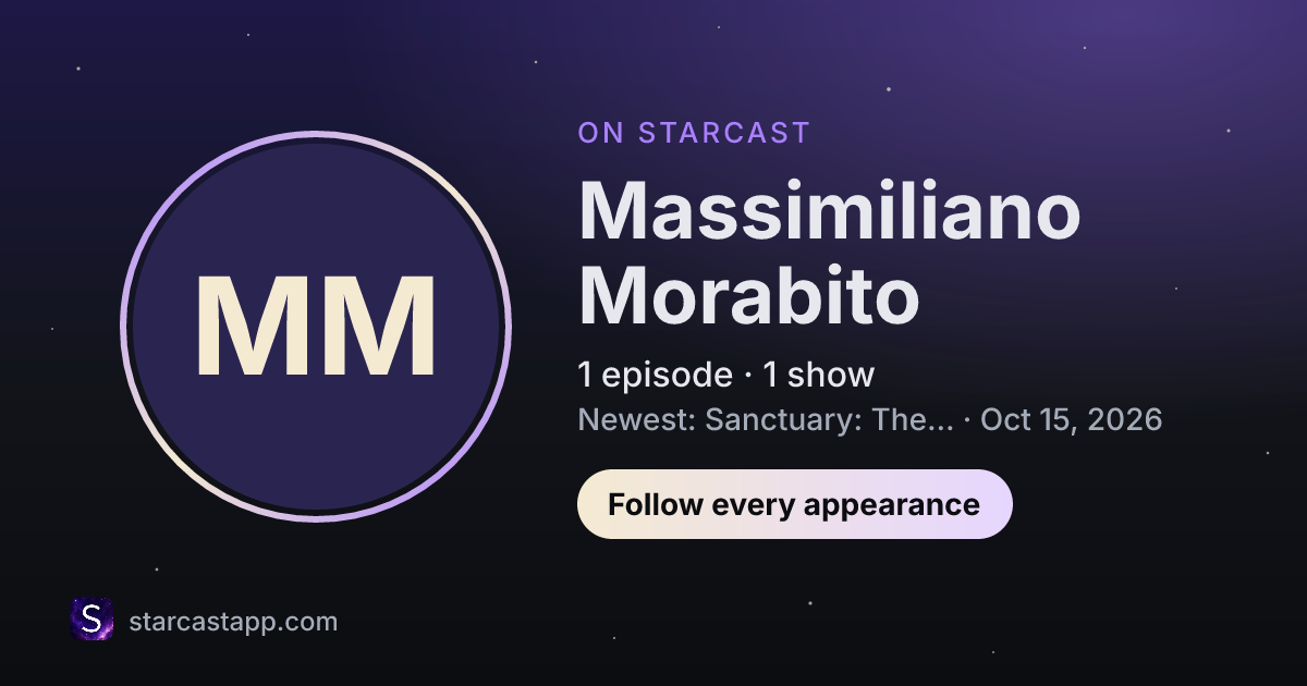 The preview card for Massimiliano Morabito