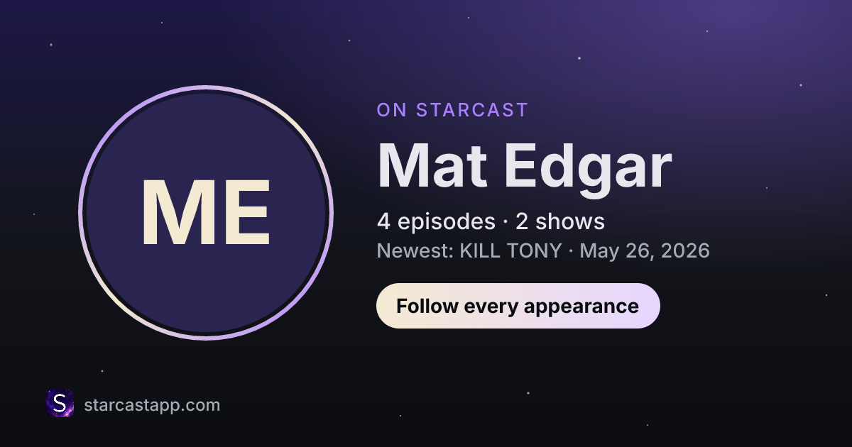 The preview card for Mat Edgar