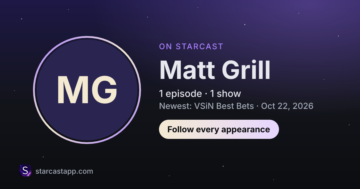 The preview card for Matt Grill