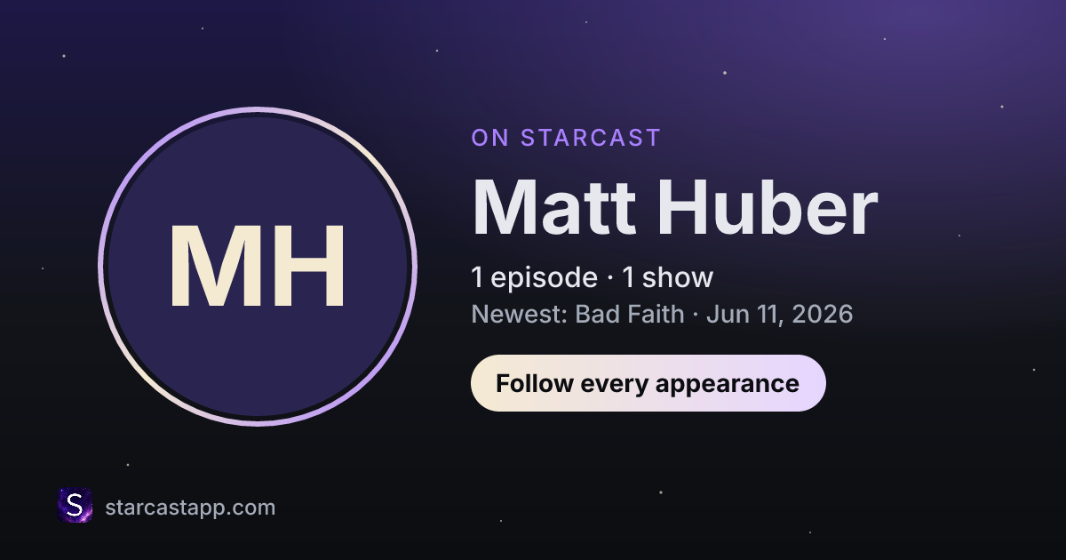 The preview card for Matt Huber