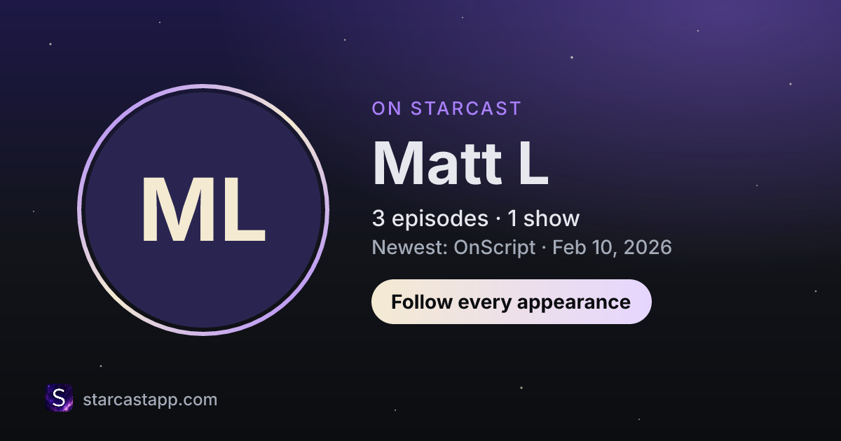 The preview card for Matt L