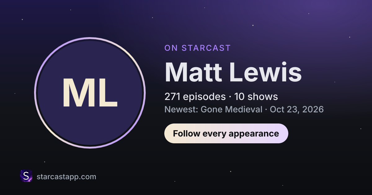 The preview card for Matt Lewis