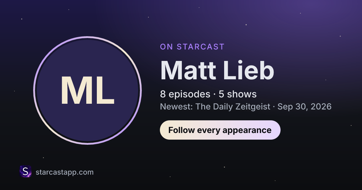 The preview card for Matt Lieb