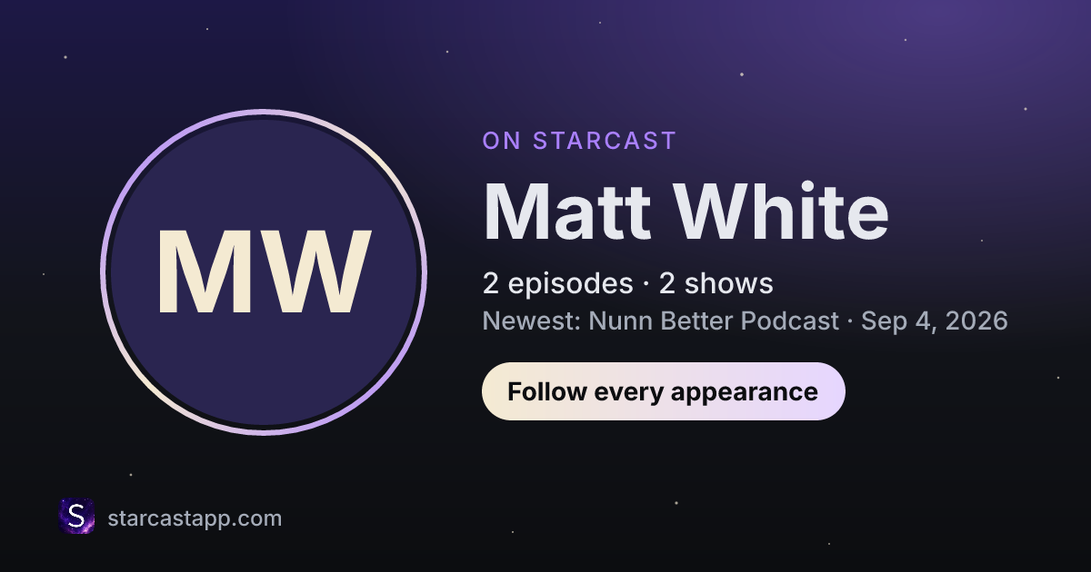 The preview card for Matt White
