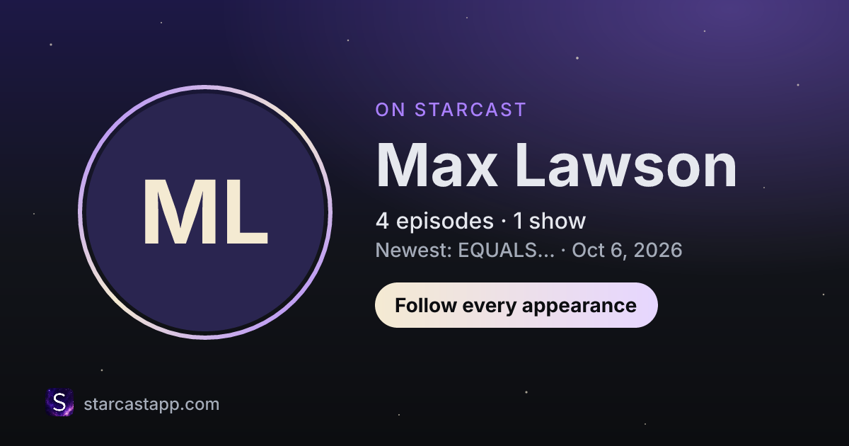 The preview card for Max Lawson