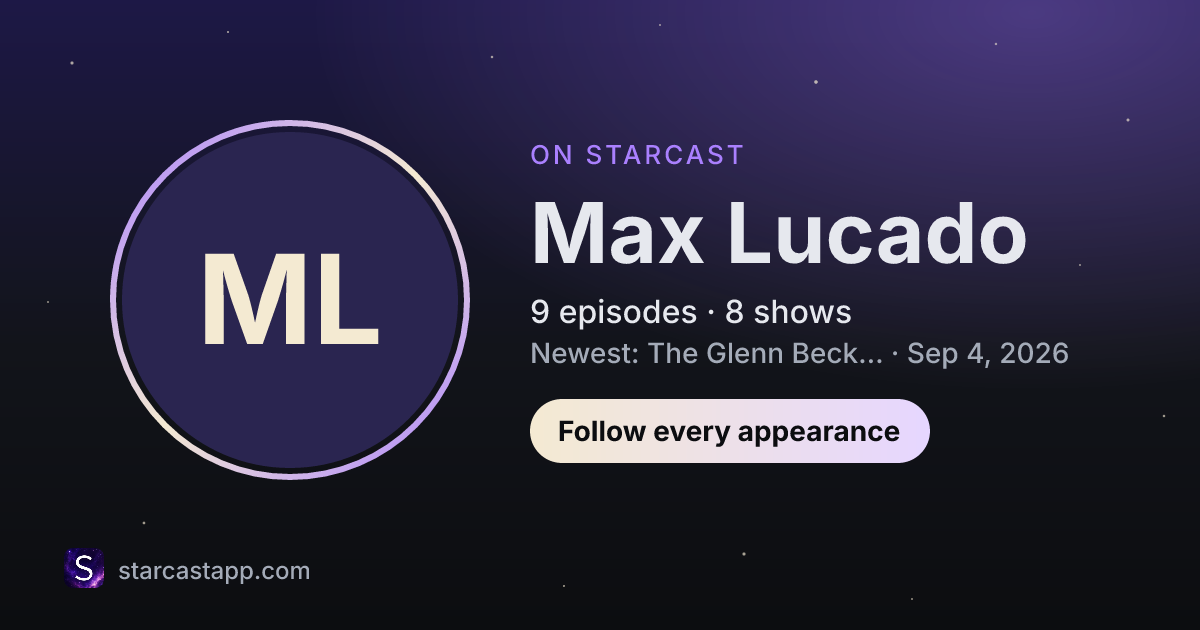 The preview card for Max Lucado