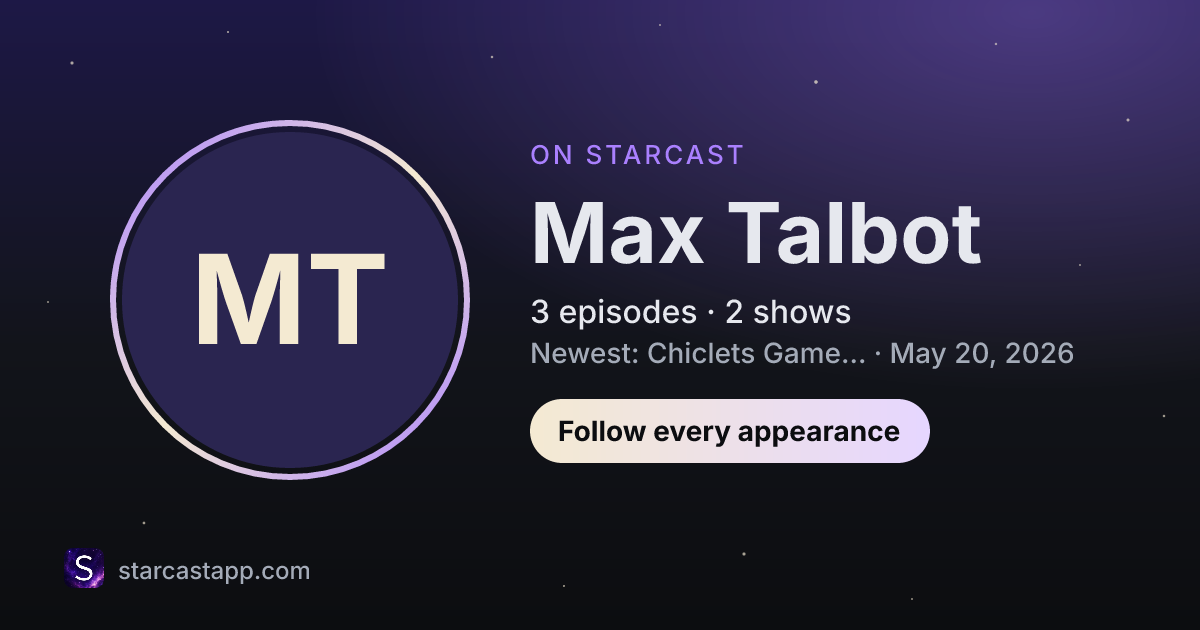 The preview card for Max Talbot