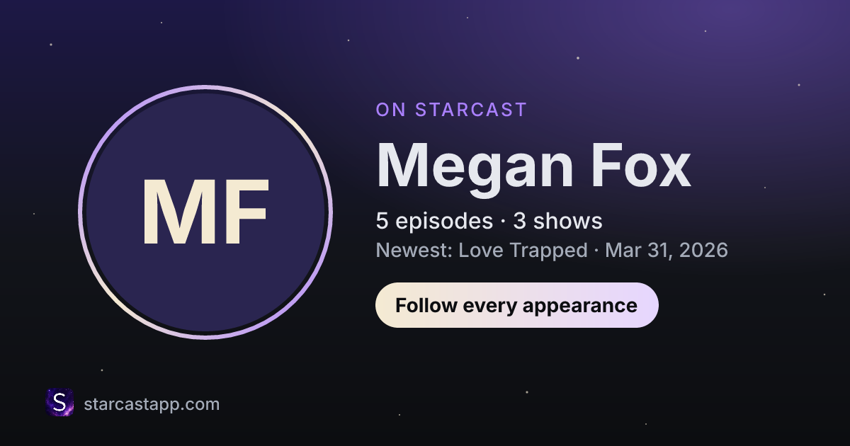 The preview card for Megan Fox