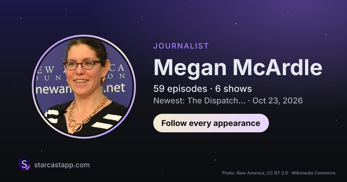 The preview card for Megan McArdle