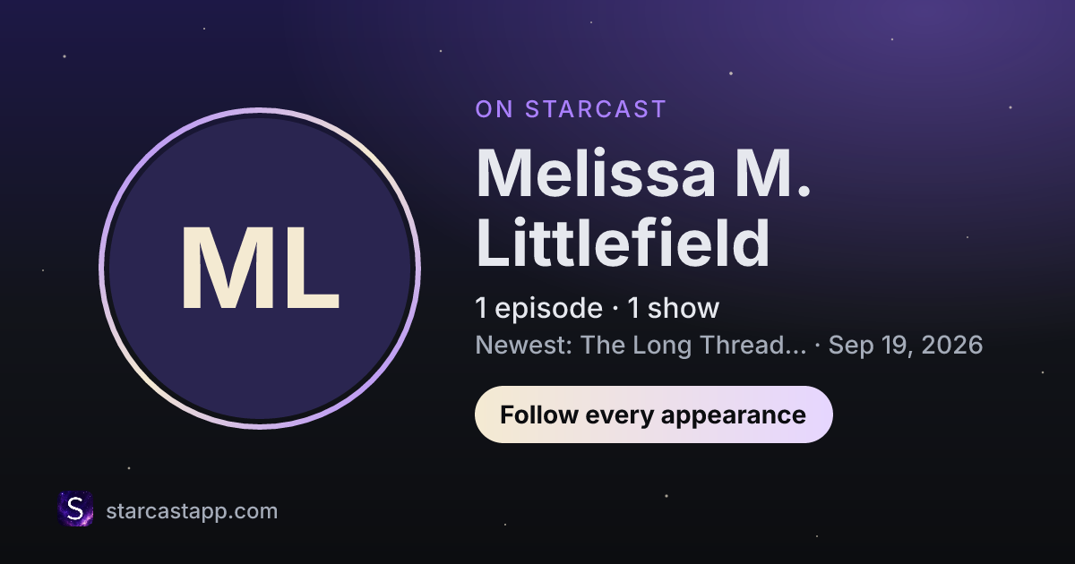 The preview card for Melissa M. Littlefield